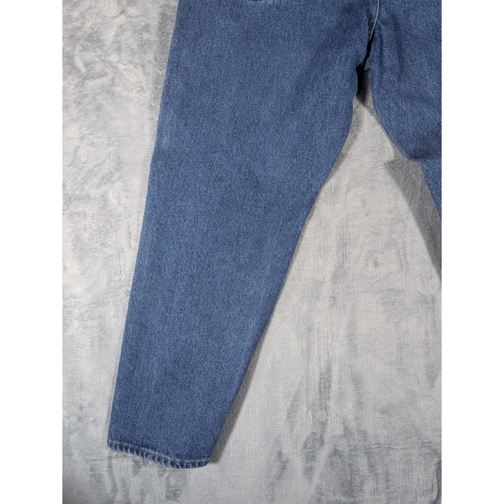 Wrangler Men's 34x30 Medium Wash Straight Leg Blue Denim Authentic Workwear Jean - Picture 5 of 13
